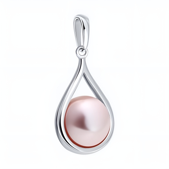 Серьги из серебра с жемчугом