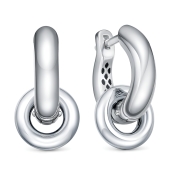 Серьги-трансформеры из серебра