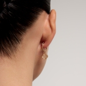 Серьги из золота с перламутром