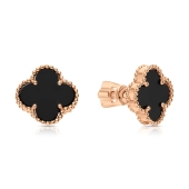 Серьги из золота с ониксами