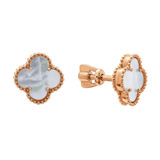 Серьги из золота с ониксами