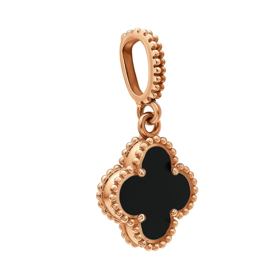 Серьги из золота с ониксами