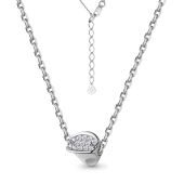 Колье из серебра с фианитами