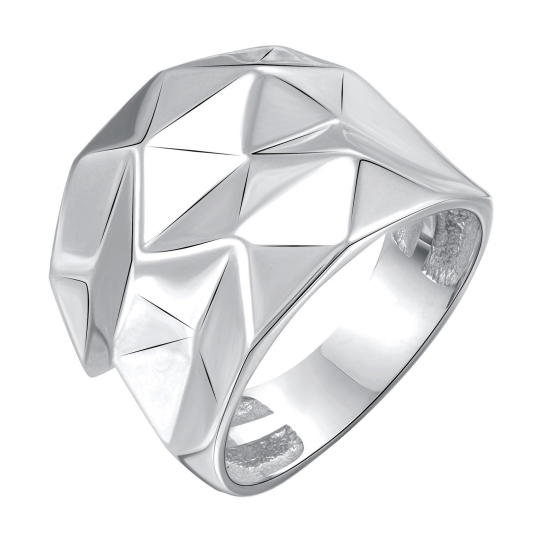 Кольцо из серебра с фианитом