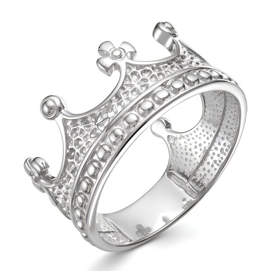 Кольцо из серебра с лунным ювелирным кристаллом