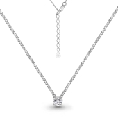 Колье из серебра с фианитом