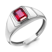 Кольцо из серебра с ювелирным кристаллом