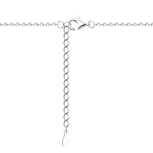 Колье из серебра с фианитами