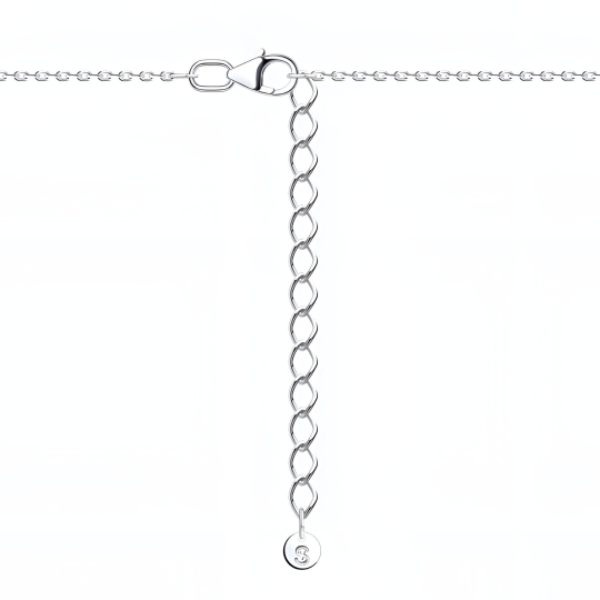 Колье из серебра с фианитами