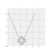 Колье из серебра с фианитами