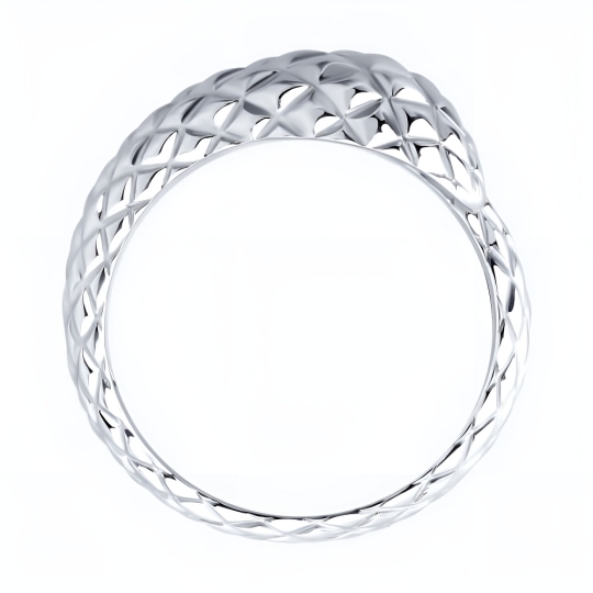 Кольцо из серебра с позолотой и фианитами