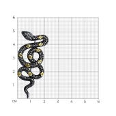 Брошь из серебра с позолотой и фианитами