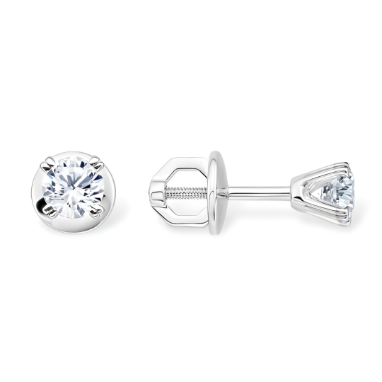 Серьги из золота с ситаллами