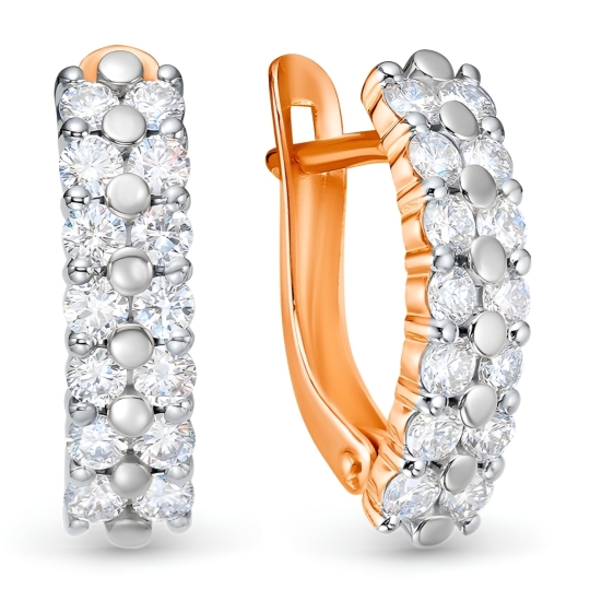 Кольцо из золота с выращенными бриллиантами