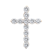 Подвеска из золота с выращенными бриллиантами