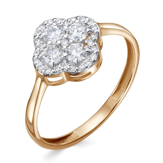 Кольцо из золота с жемчугом