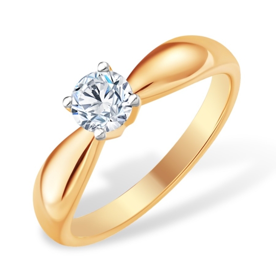 Серьги из золота с выращенными бриллиантами