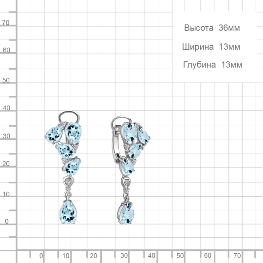 Серьги из серебра