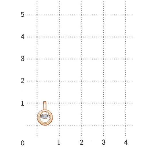 Подвеска из золота "Знак зодиака Рак"