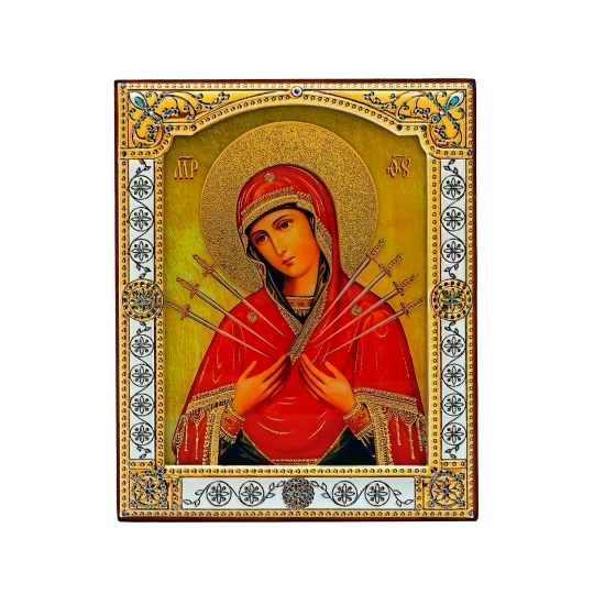 Автомобильная икона-складень "Георгий Победоносец" с молитвой