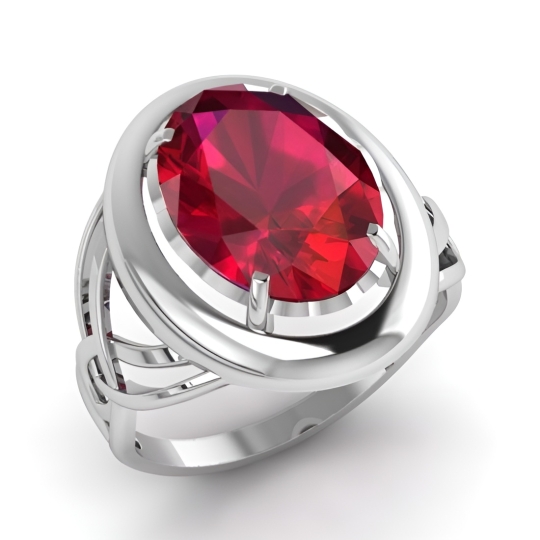 Кольцо из серебра с фианитами