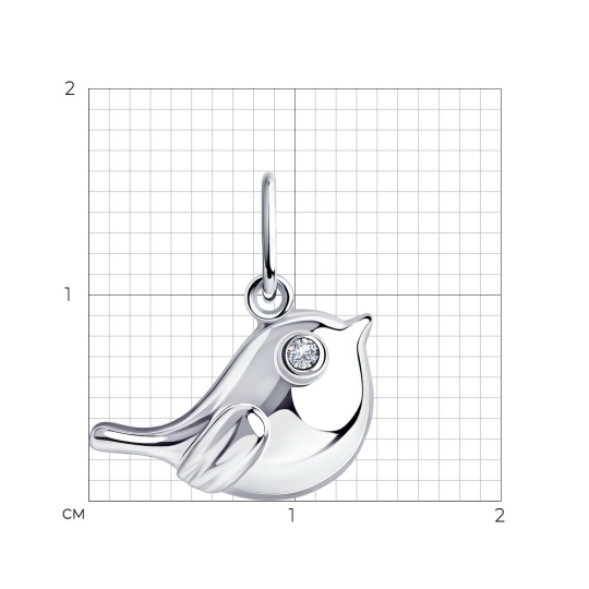 Подвеска из серебра с эмалью