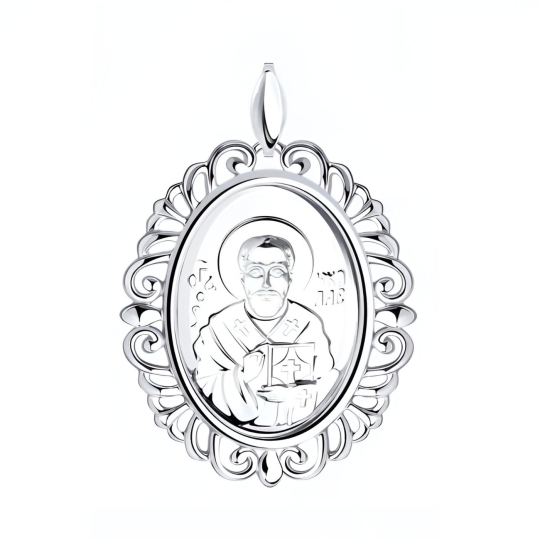 Подвеска из серебра с чернением