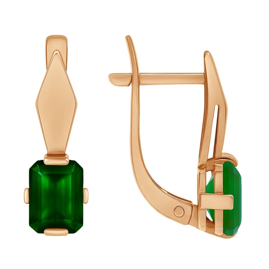 Серьги из лимонного золота