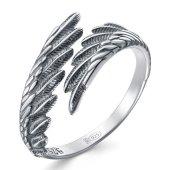 Кольцо из серебра с чернением