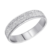 Обручальное кольцо из серебра