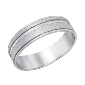 Обручальное кольцо из серебра