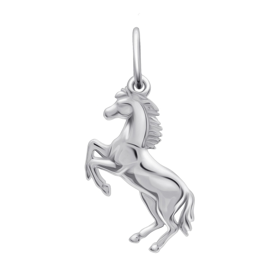 Подвеска из серебра с гранатом и фианитами