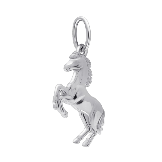 Подвеска из серебра с гранатом и фианитами