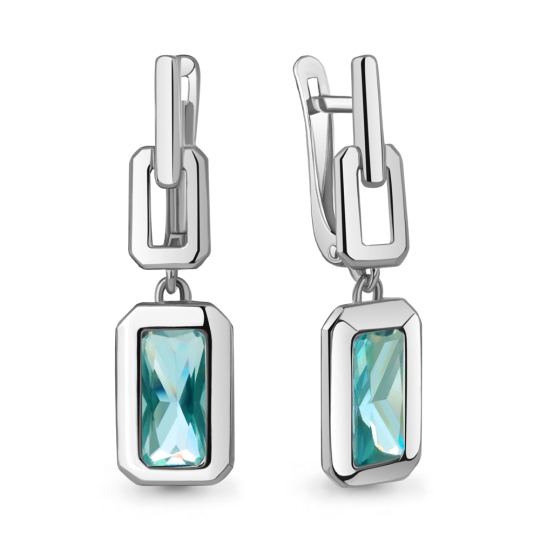 Серьги из серебра с агатами