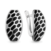 Серьги из серебра с эмалью