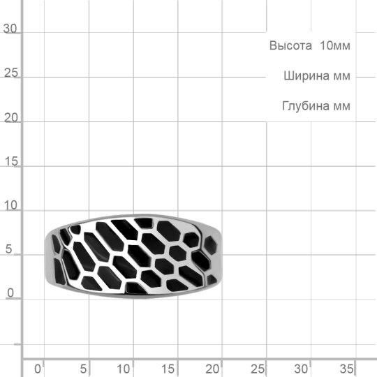 Кольцо из серебра с фианитами