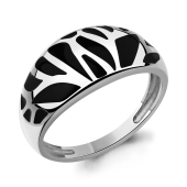 Кольцо из серебра с эмалью