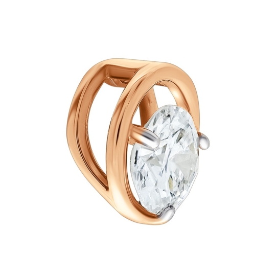 Подвеска из золота с фианитом