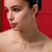 Подвеска из золота с фианитом 