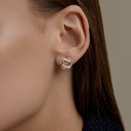 Серьги из белого золота