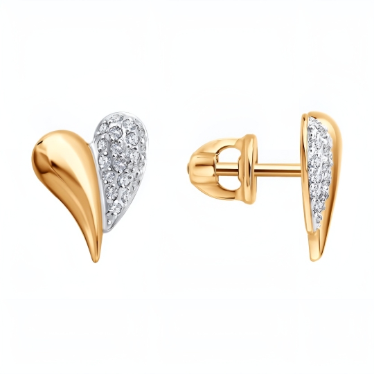 Серьги из золота с бриллиантами