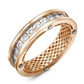 Кольцо из золота с фианитами