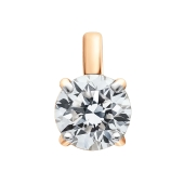 Подвеска из золота с выращенным бриллиантом