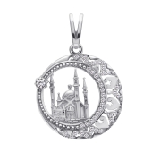 Подвеска из серебра с фианитами