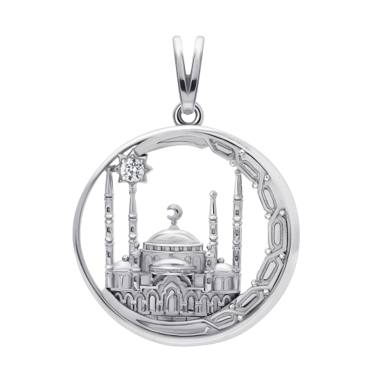 Подвеска из серебра с чернением