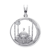 Подвеска из серебра с фианитом