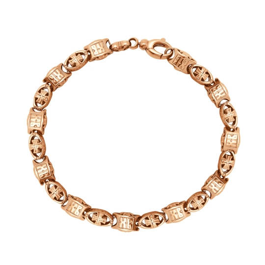 Браслет из золота с аметистами и фианитами