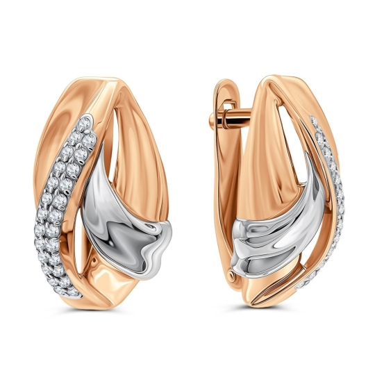 Кольцо из золота с фианитами