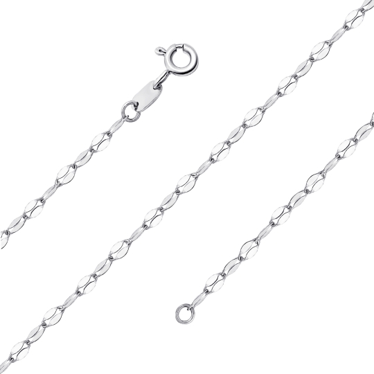 Цепь из серебра плетения "Двойной ромб"