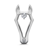 Подвеска из серебра с фианитом 